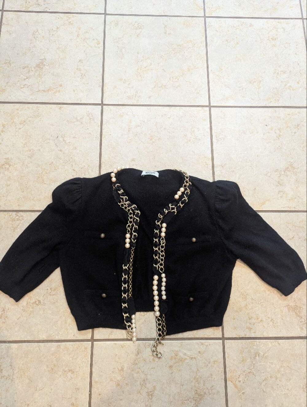 Vintage Moschino Cropped Cardigan